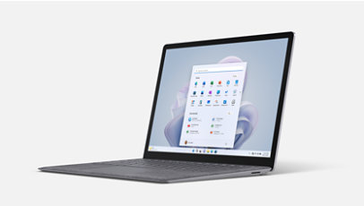 Surface Laptop 5 的一个斜视图