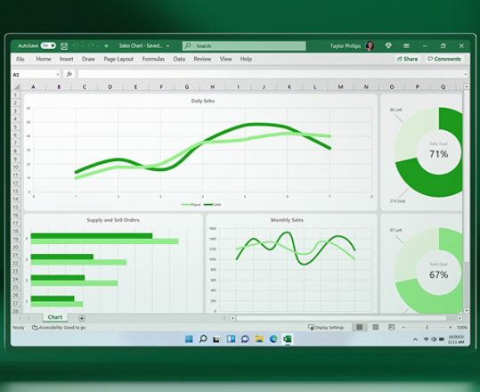 Microsoft Excel スプレッドシート